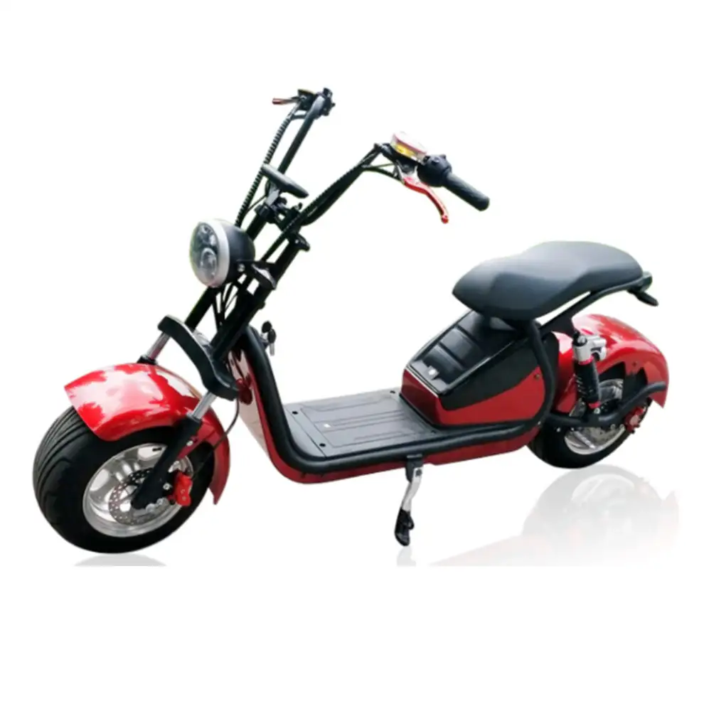 2000W Eec Certificate Fat Tires Dual Batteries Citycoco Electric Scooter