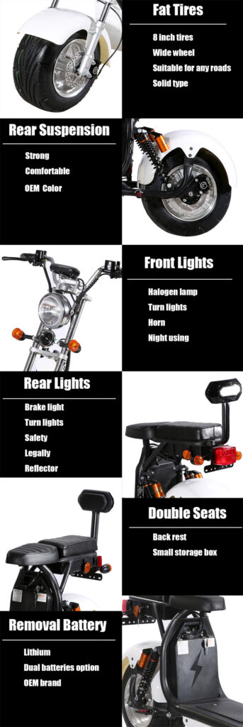 2000W/3000W Electric Scooter 75km/h Citycoco Adult Electric Motorcycle ...